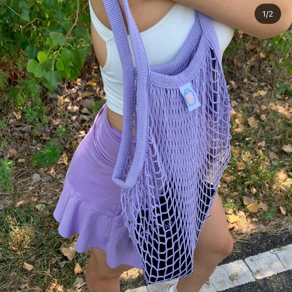 Lavenders cotton mesh bag